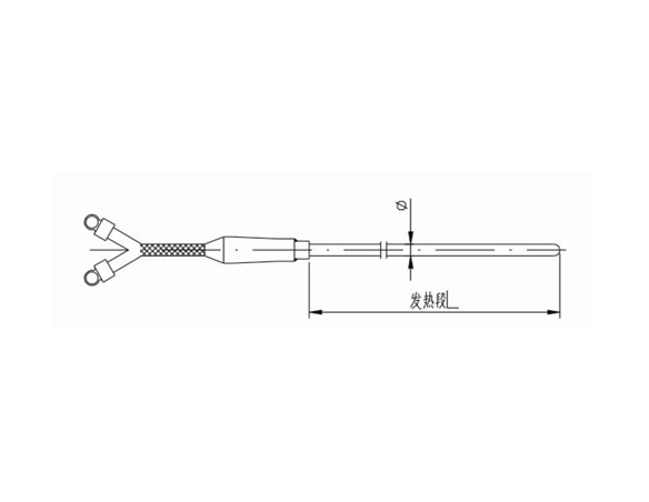 JHK02单端引出型铠装式电热元件